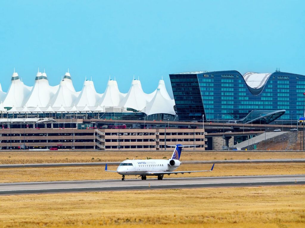 Plane at Denver International Airport, Colorado