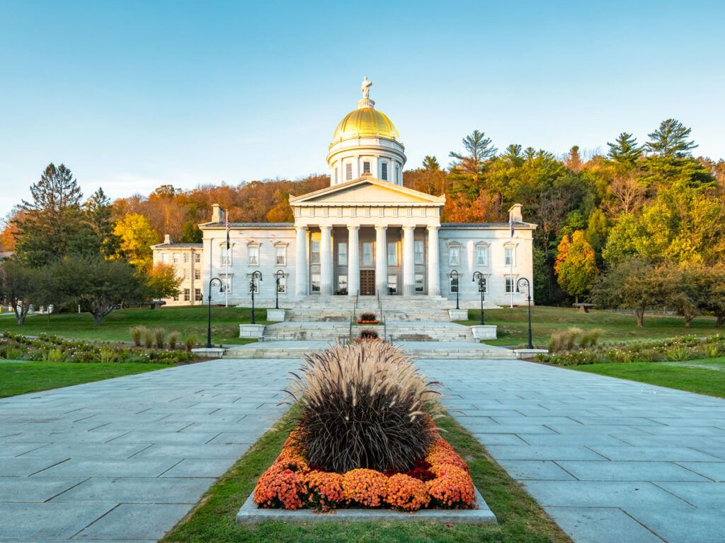 Vermont state capital in Montpelier