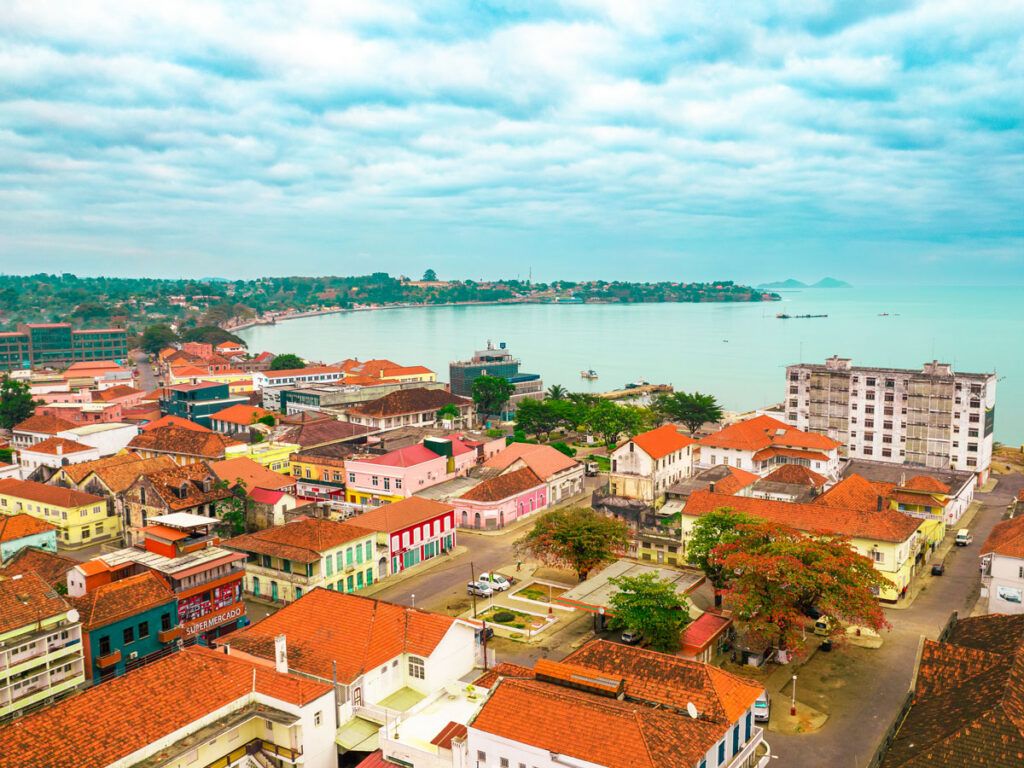 City center in São Tomé, São Tomé and Príncipe