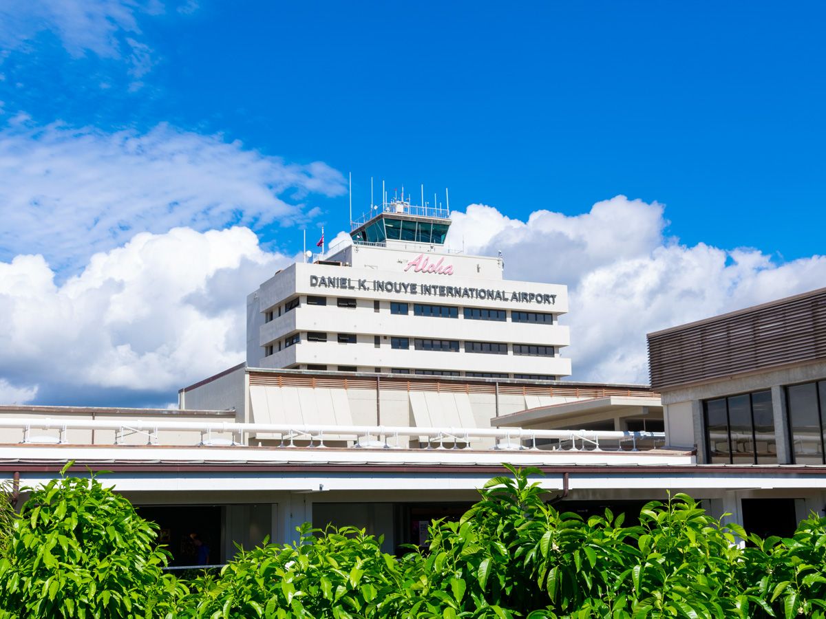 Control tower at Daniel K. Inouye International Airport in Honolulu