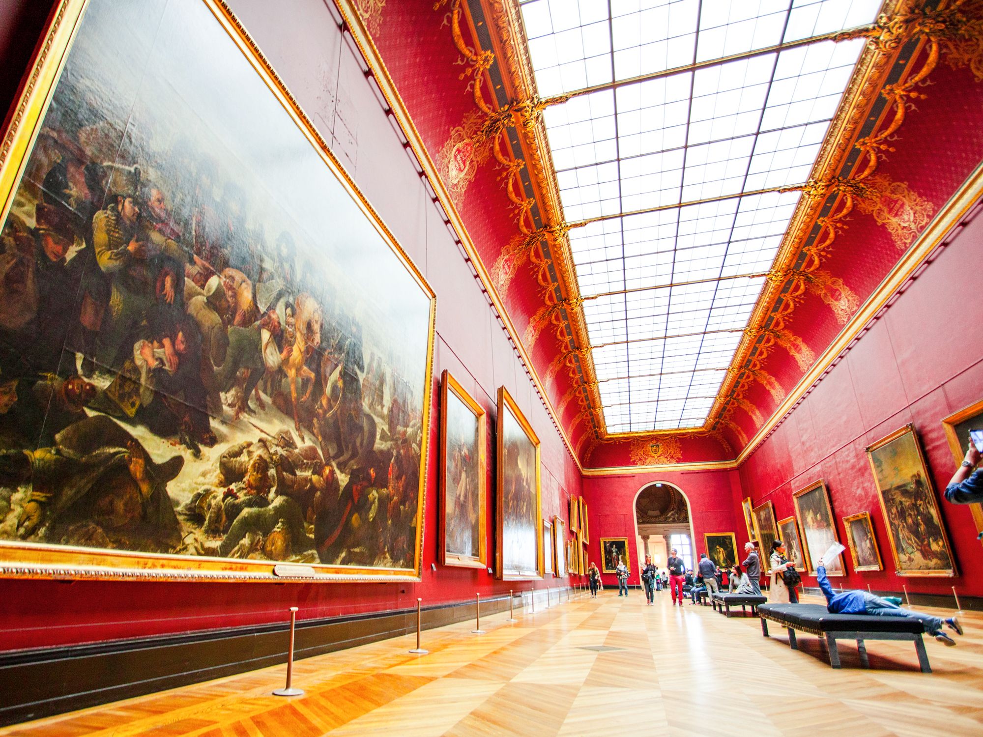 Gallery at the Louvre in Paris