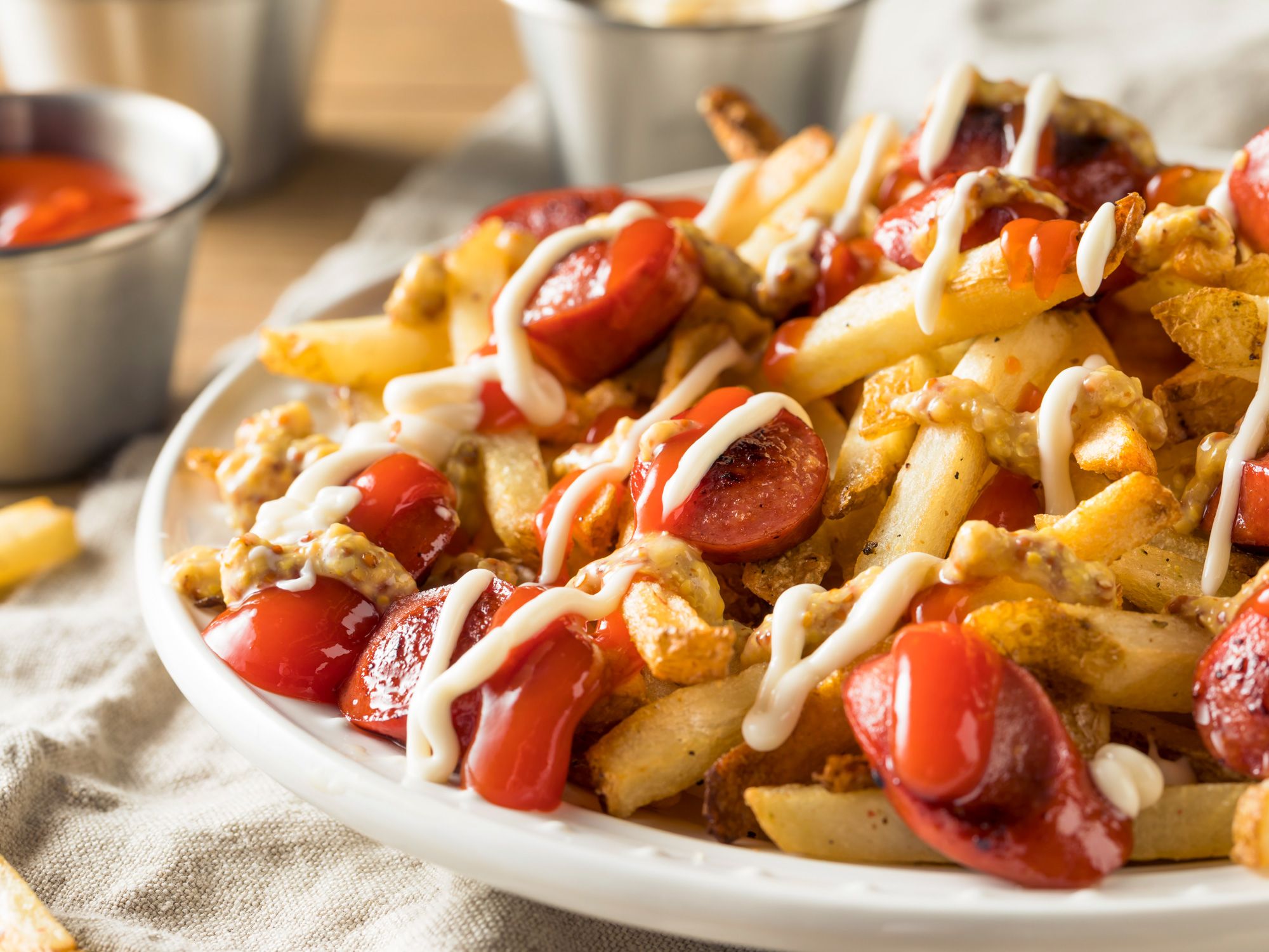 Peruvian salchipapas